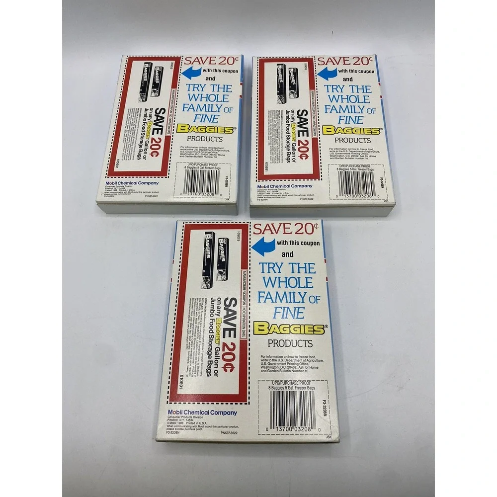 Vintage Hefty Baggies Freezer Bags 20 Bags 11